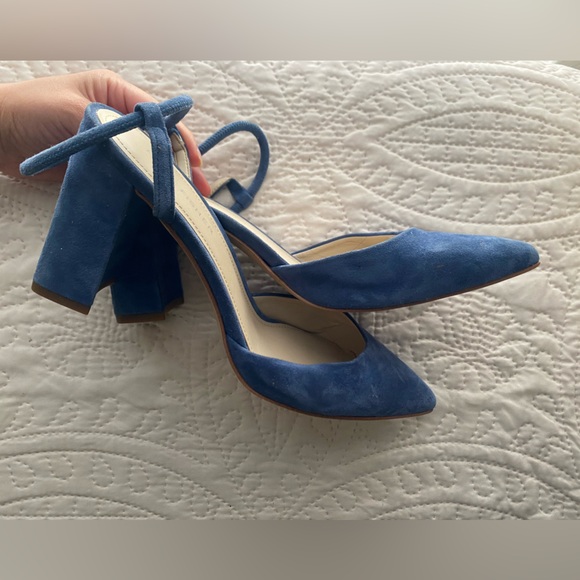 Marc Fisher Shoes - Elegant Blue Suede Women's Heels